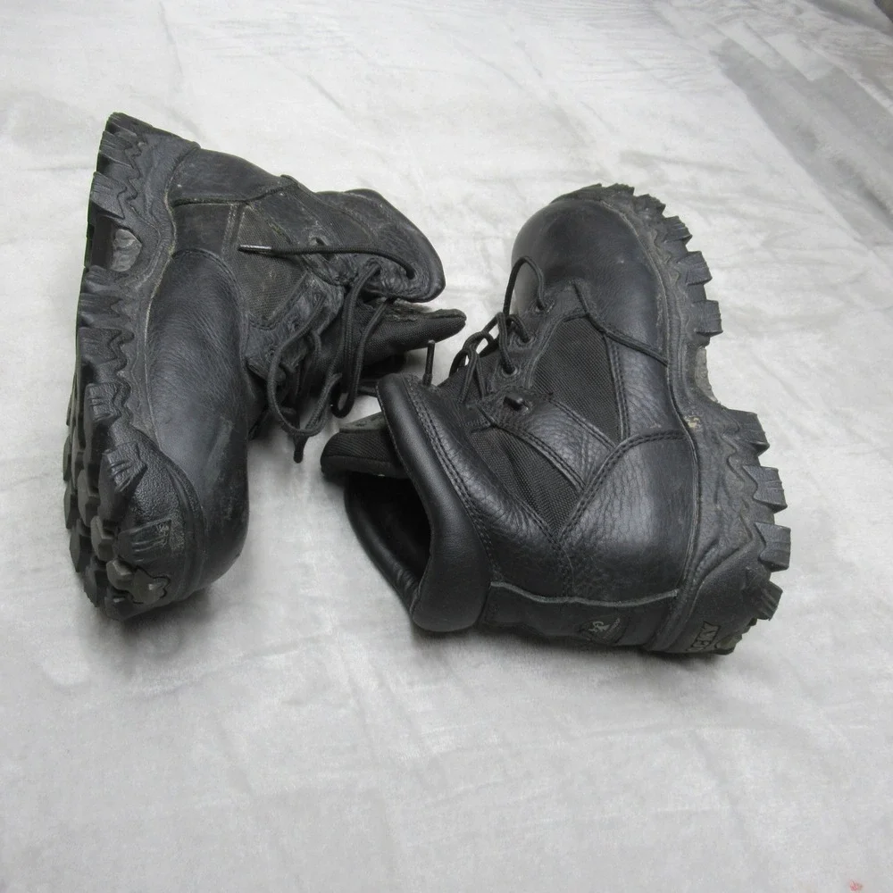 Rocky Mens 9M Boots‎ Black Leather Waterproof R6004 6